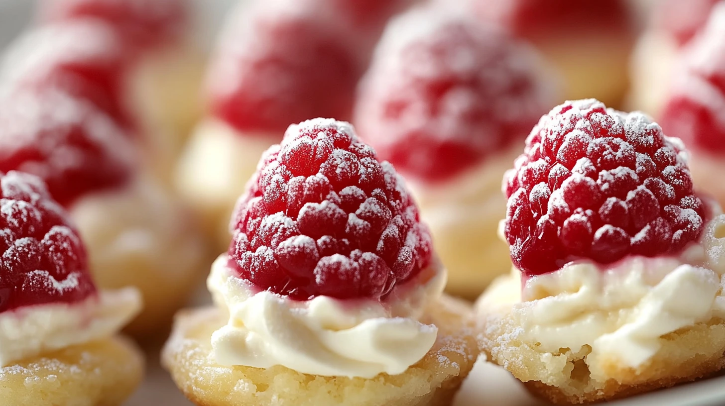 Raspberry Cream Cheese Bites