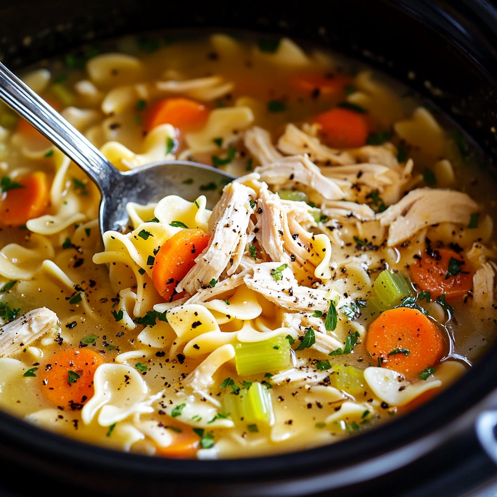 Slow Cooker Chicken Noodle Soup