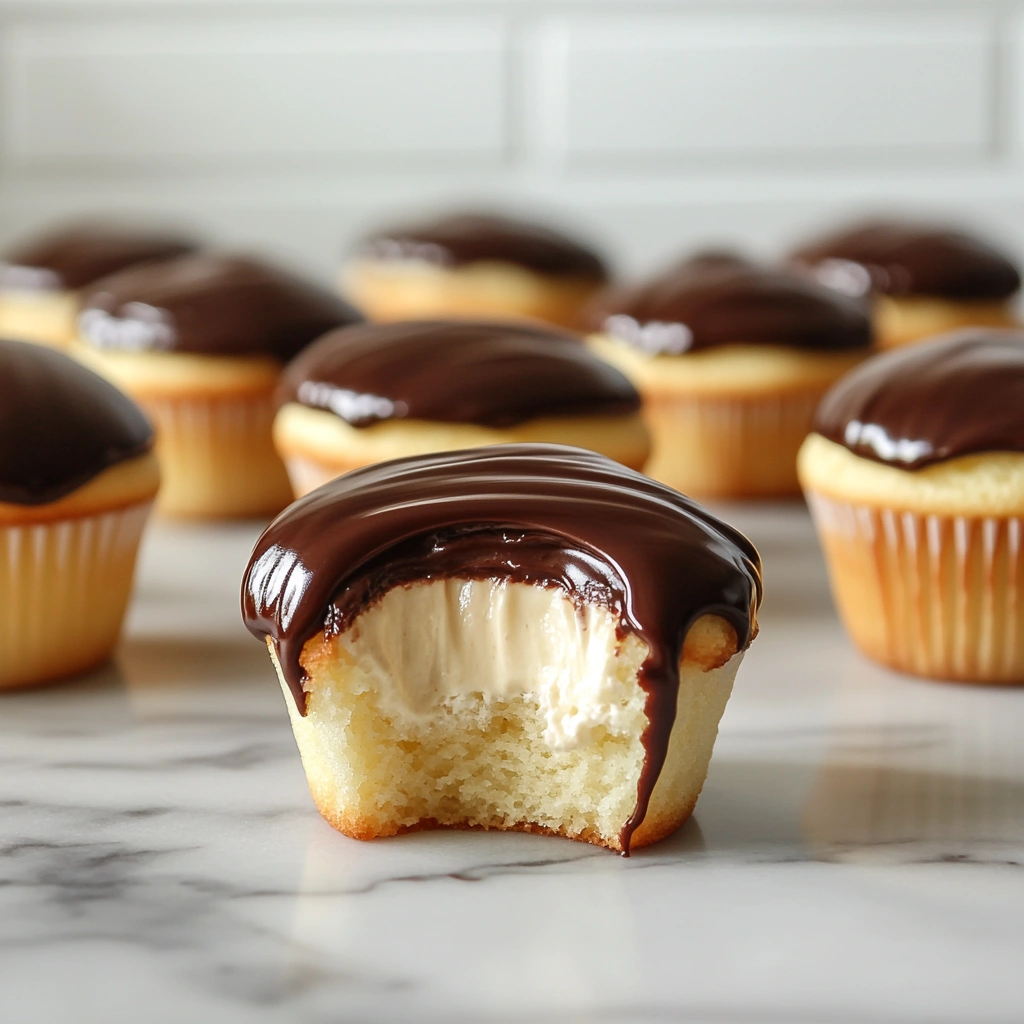 Boston Cream Pie Cupcakes