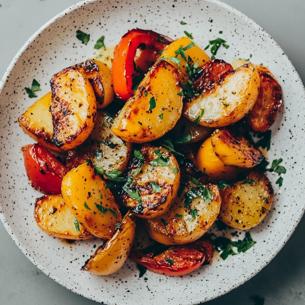 Roasted Bell Peppers and Potatoes