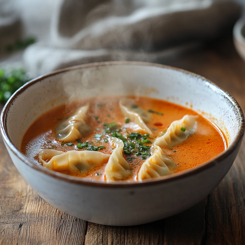 Thai Coconut Curry Dumpling Soup
