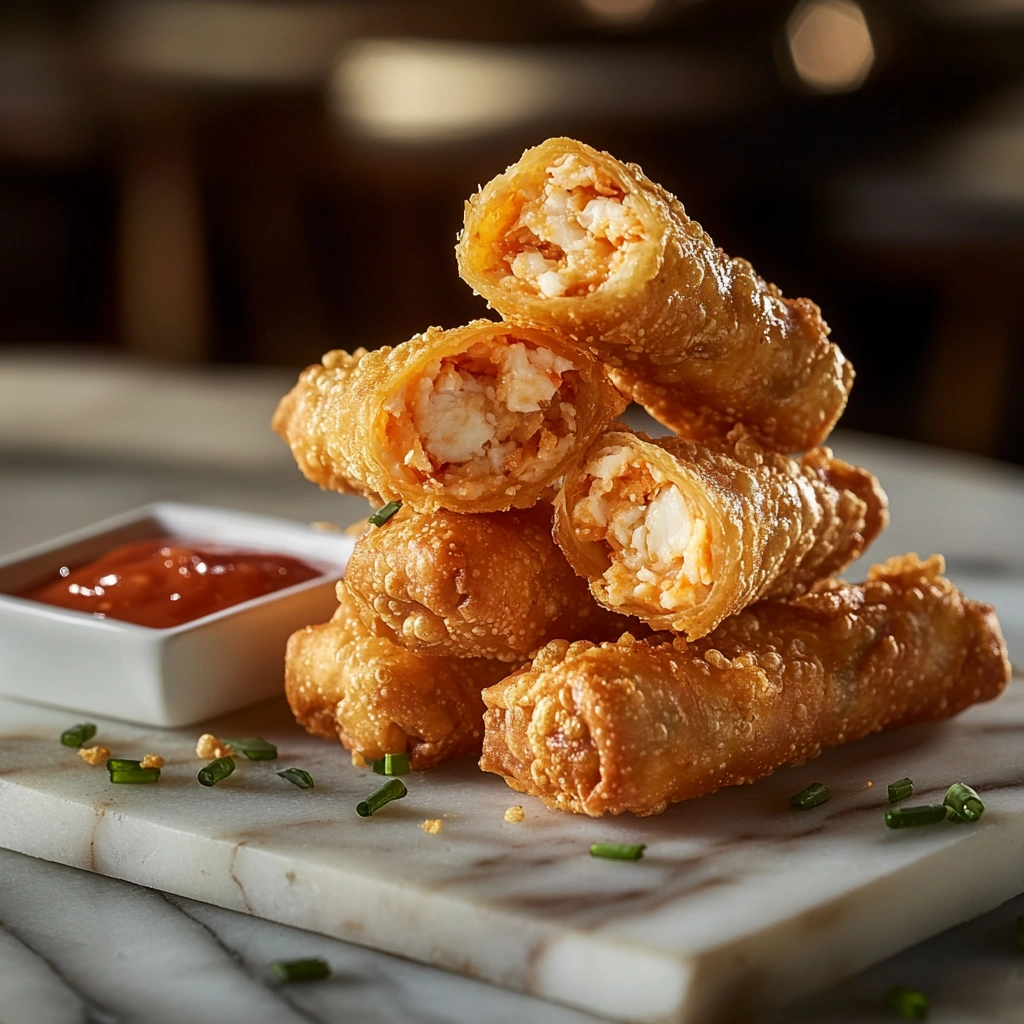 Crab Rangoon Egg Rolls